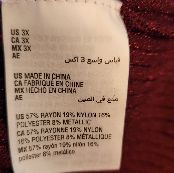 NWT Alfani Plus Women's V-Neck Ribbed Metallic Sweater - Picture 12 of 13